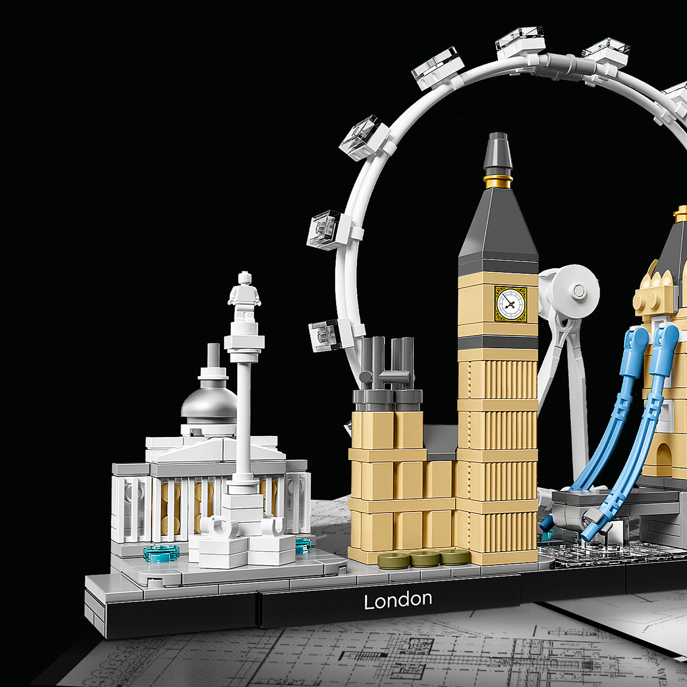 Lego architecture 21034 londra, con london eye, big ben e tower bridge, modellismo monumenti, idea regalo, toys center - LEGO ARCHITECTURE, Lego