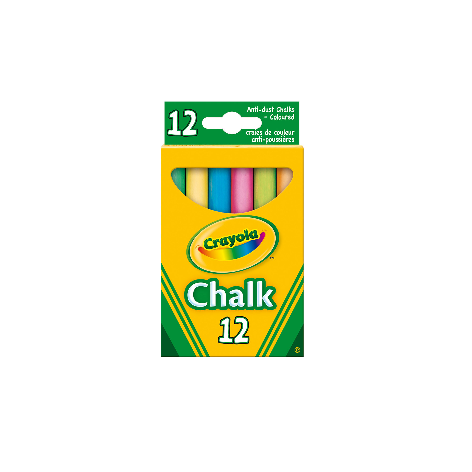 12 gessi antipolvere colorati crayola - CRAYOLA