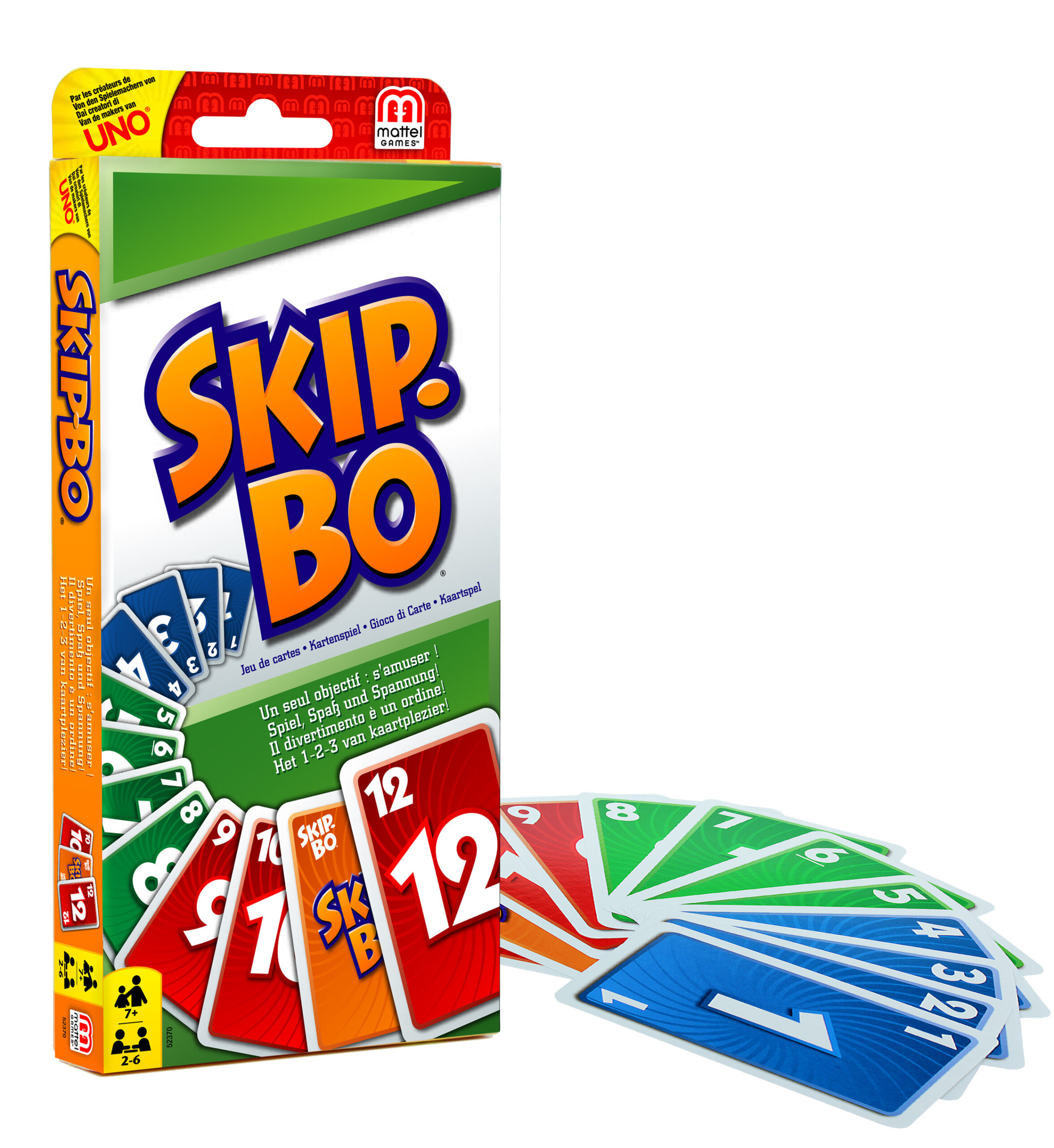 Mattel-uno-52370-skipbo gioco di carte - fuori tutto - offerte - UNO