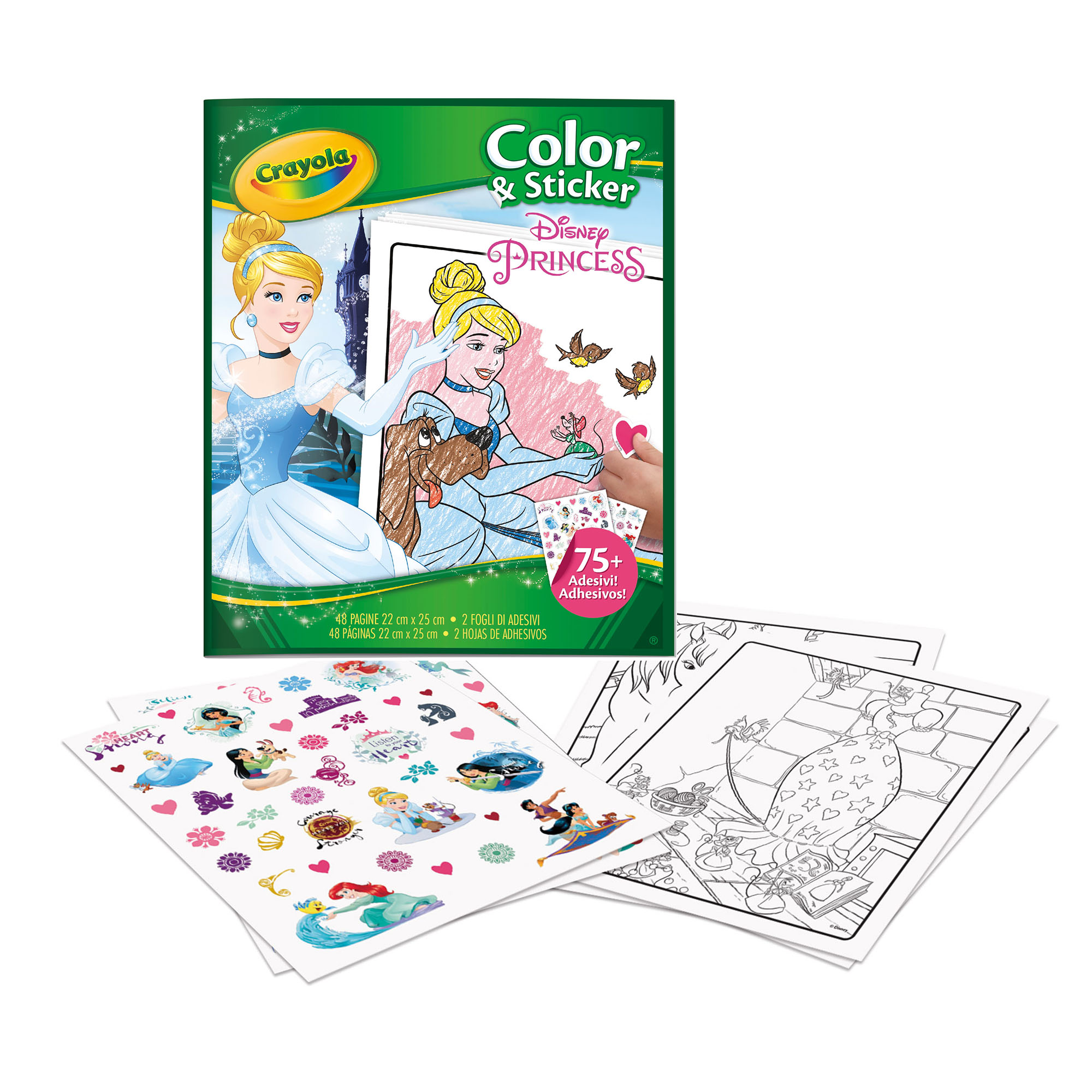 Album color&sticker disney principesse crayola - CRAYOLA