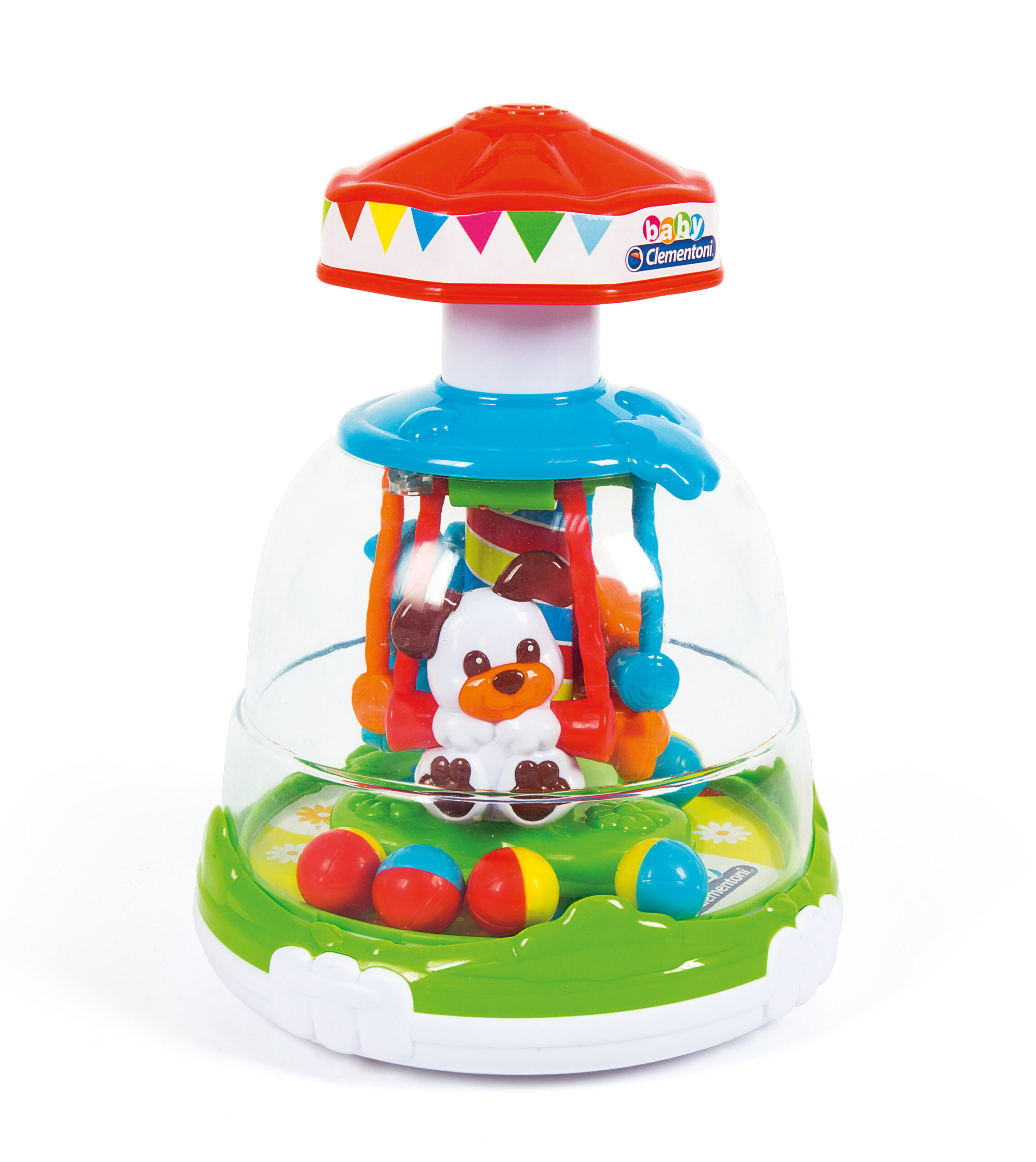 Acquista Trottola giocattolo lenitivo per bambini con sonaglio animale  colorato ecologico in plastica per comfort emotivo