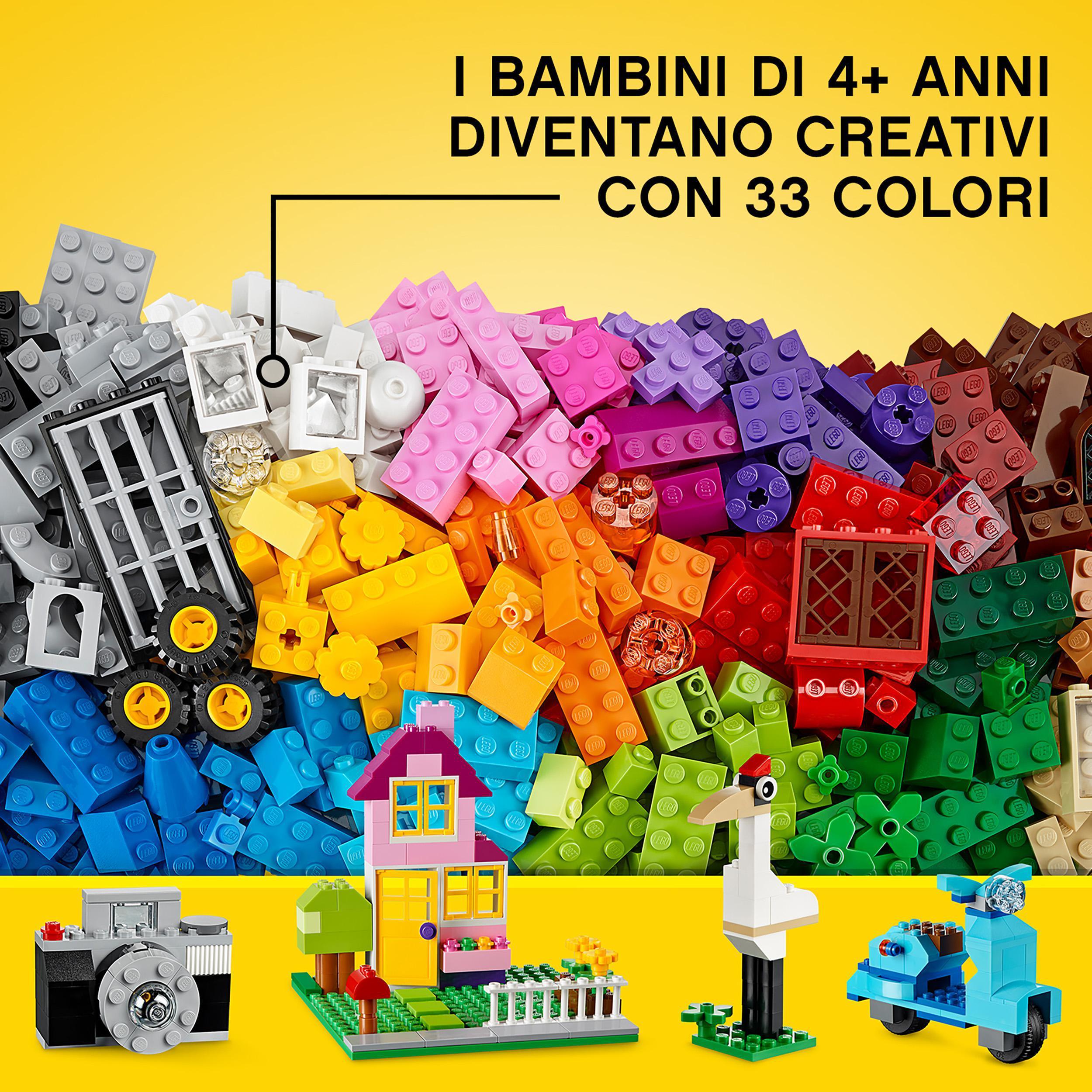 LEGO Classic Scatola Mattoncini Creativi Media, Contenitore con