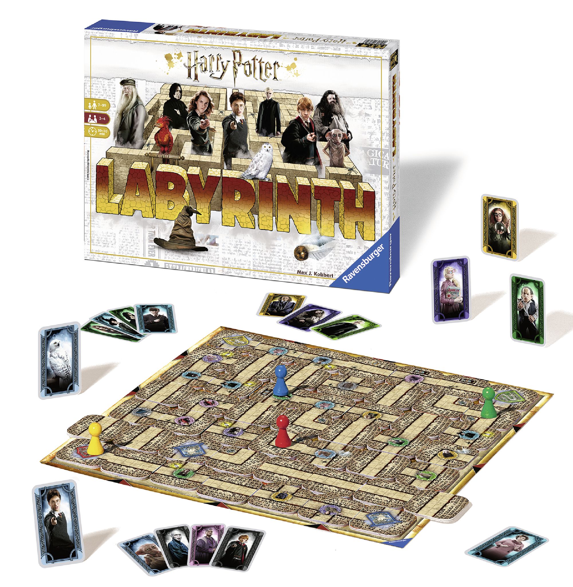 Ravensburger - labirinto magico harry potter, gioco da tavolo, da 2 a 4 giocatori, 7+ anni - Harry Potter, RAVENSBURGER