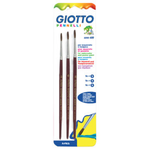 Bl. giotto pennelli n.3-4-5 serie 400 3 pz - GIOTTO