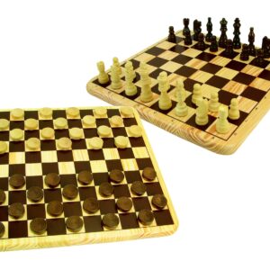 Zig zag dama e scacchi deluxe - classici in legno - ZIG ZAG
