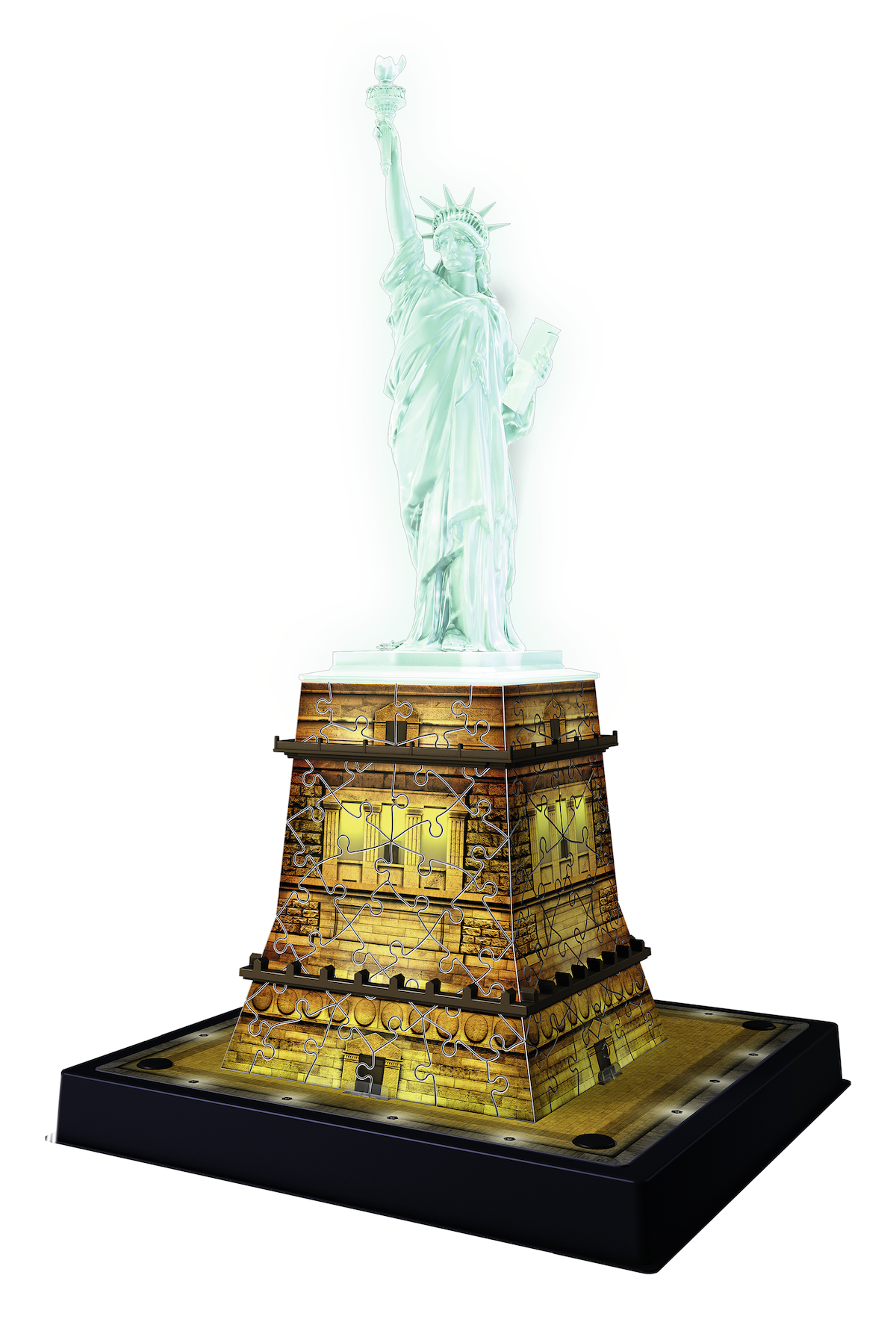 Ravensburger - 3d puzzle statua della liberta' night edition, londra, 216 pezzi, 10+ anni - RAVENSBURGER 3D PUZZLE