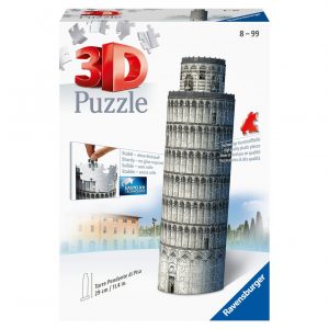 Ravensburger - 3d puzzle torre di pisa, italia, 216 pezzi, 10+ anni - RAVENSBURGER 3D PUZZLE