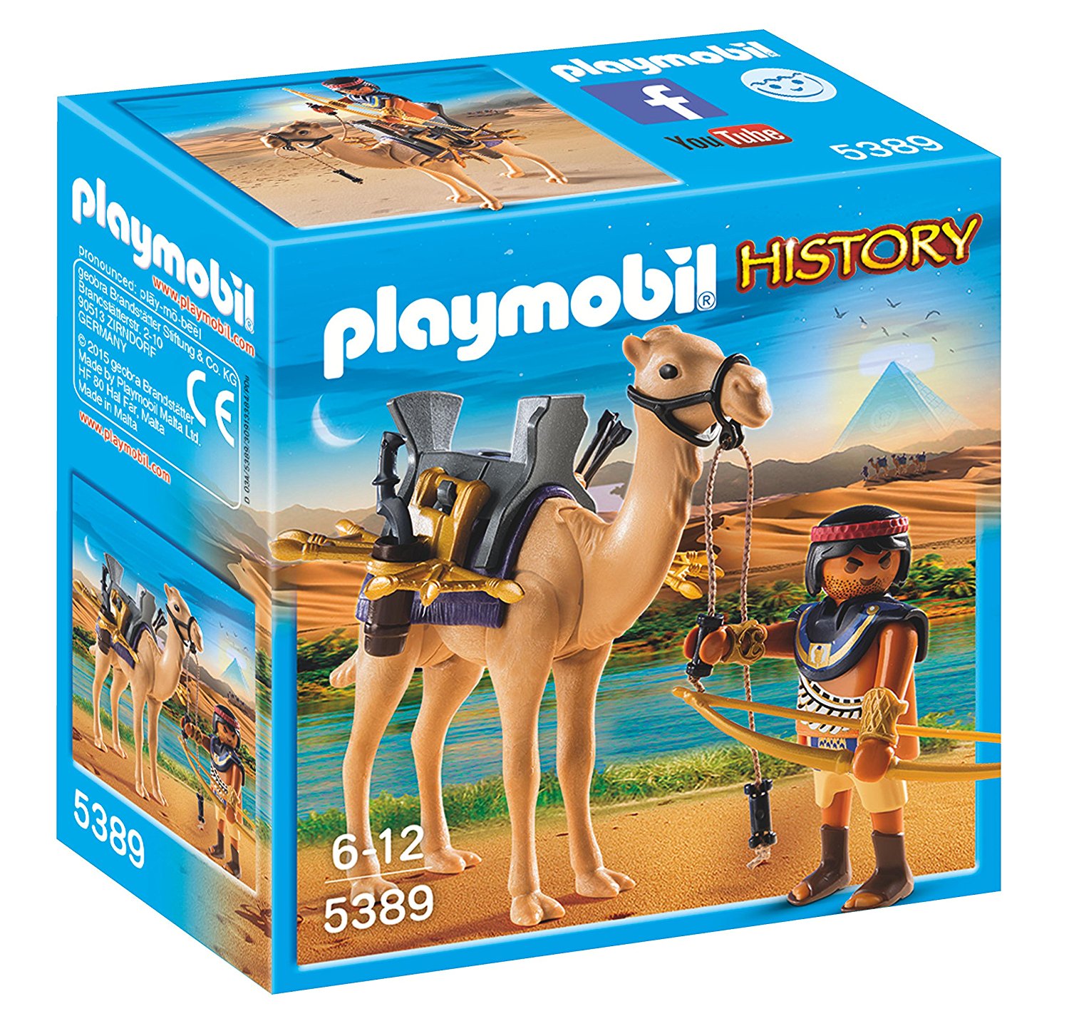 5389 - history guer egizio c/cammello - altro - toys center - 