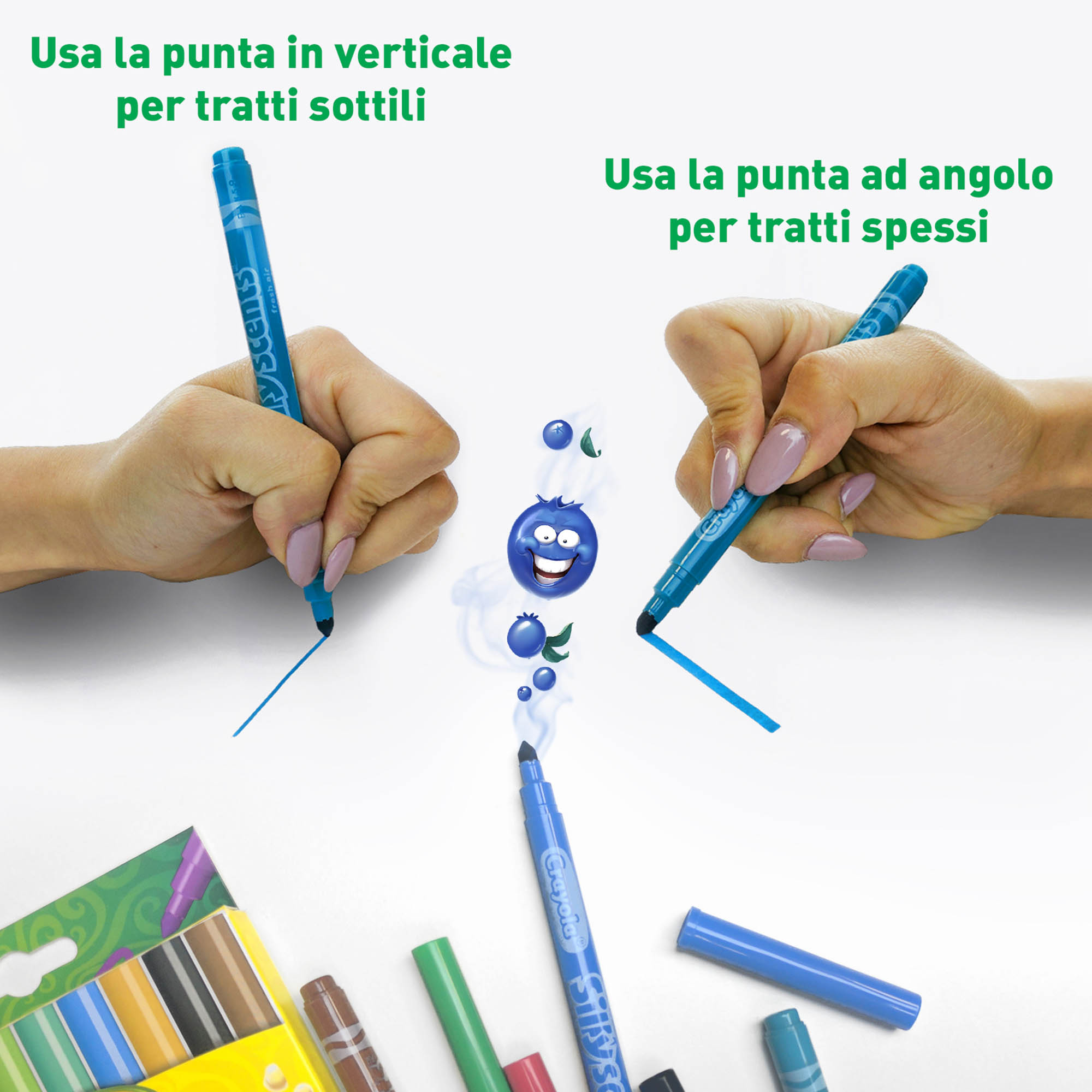 Pennarelli Ultra Lavabili Crayola per Bambini 12 pz. - Carta Shop
