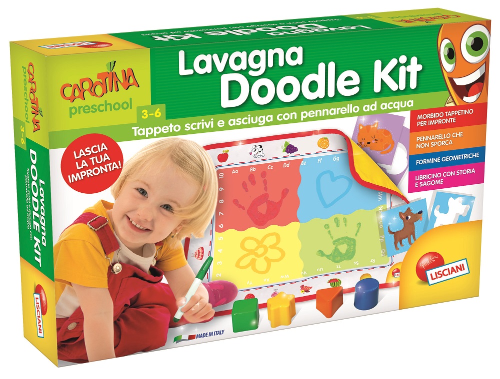 Carotina lavagna doodle kit - LISCIANI