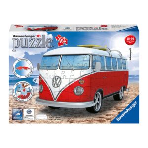 Ravensburger - 3d puzzle camper volkswagen t1, 162 pezzi, 8+ anni - RAVENSBURGER 3D PUZZLE