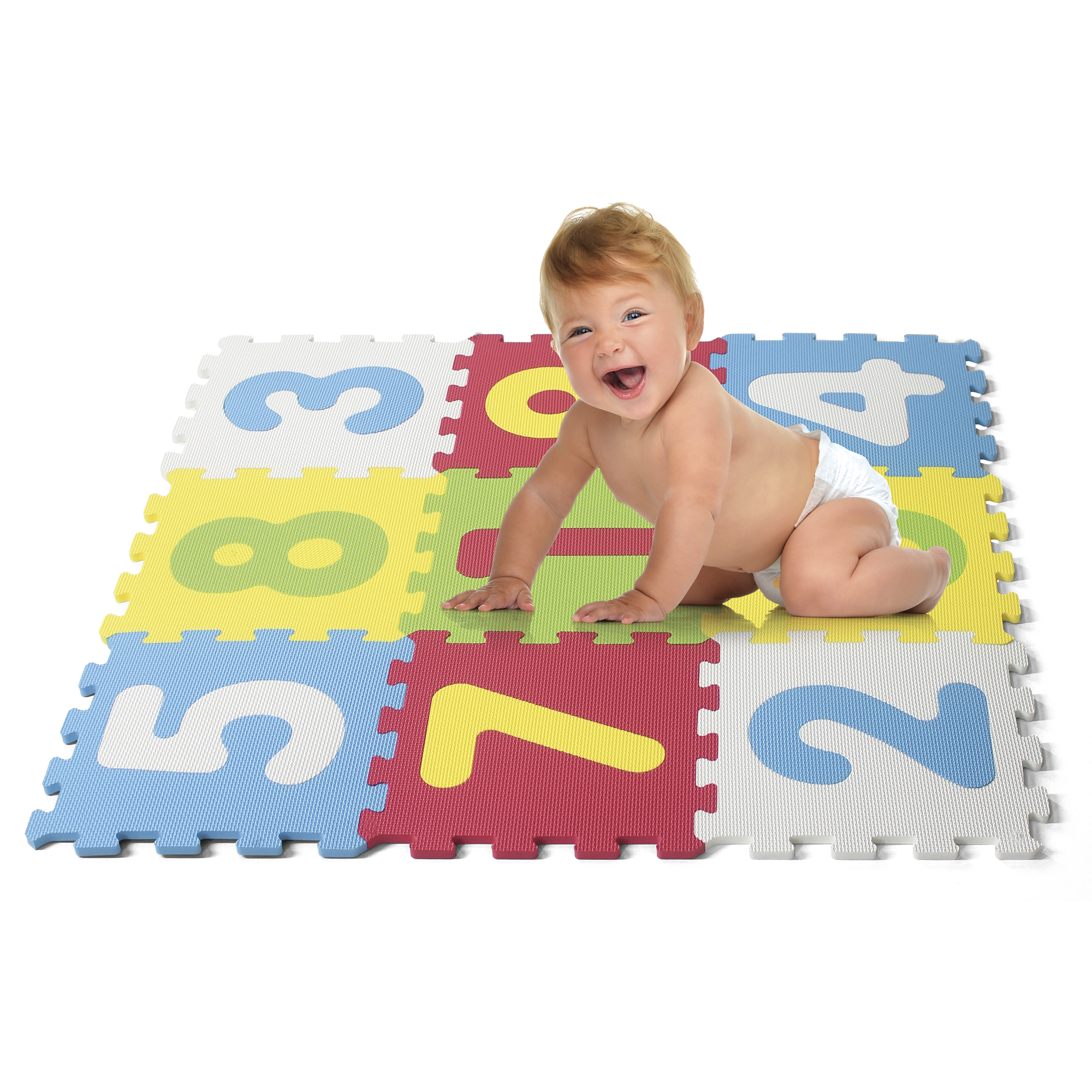 Tappeto puzzle numeri 9pz - BABY SMILE