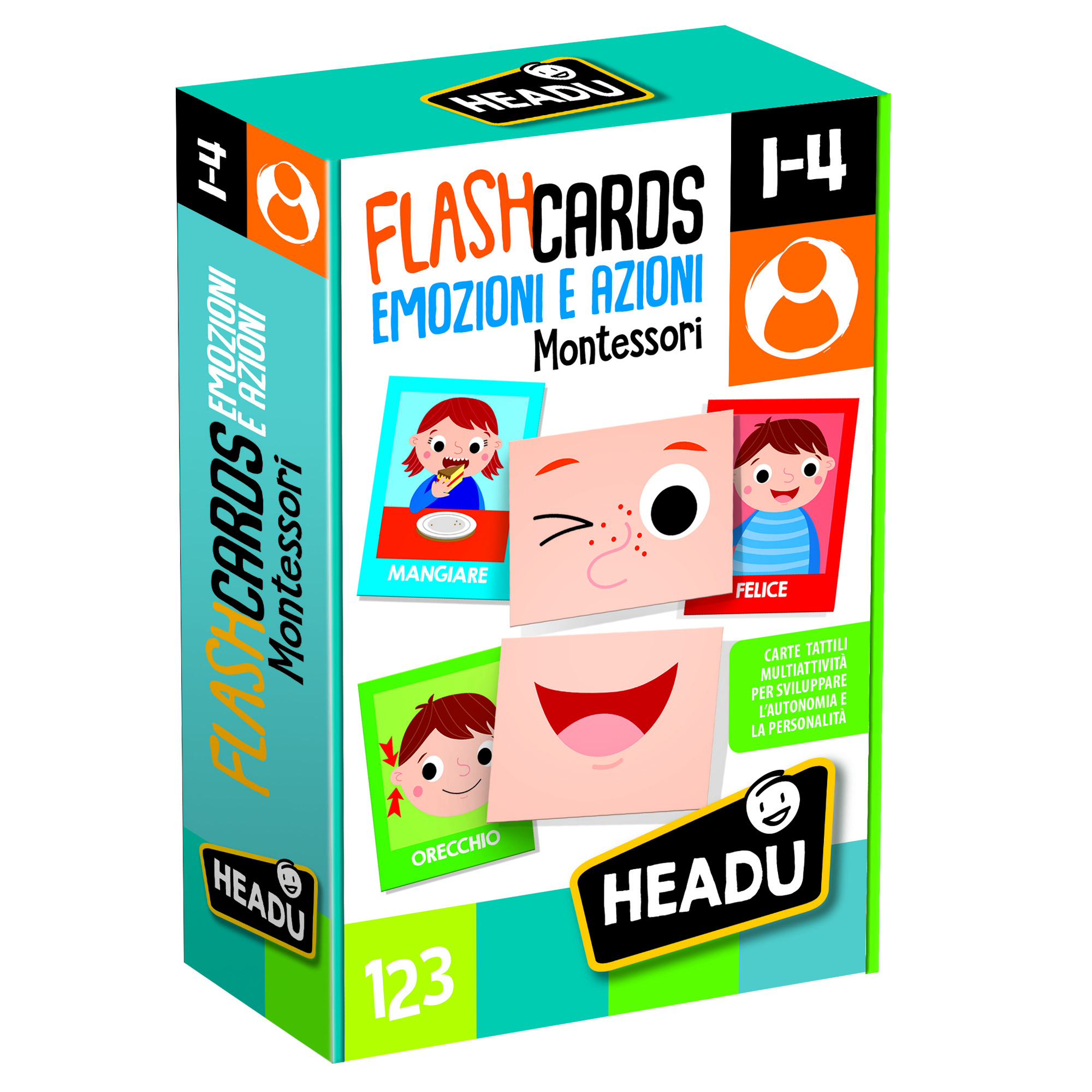 Flashcards montessori emozioni e azioni - 