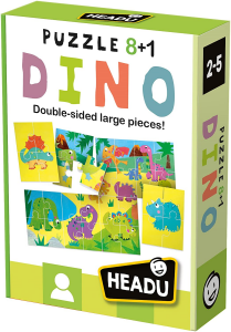 Headu - puzzle 8+1 dinosaurs - HEADU