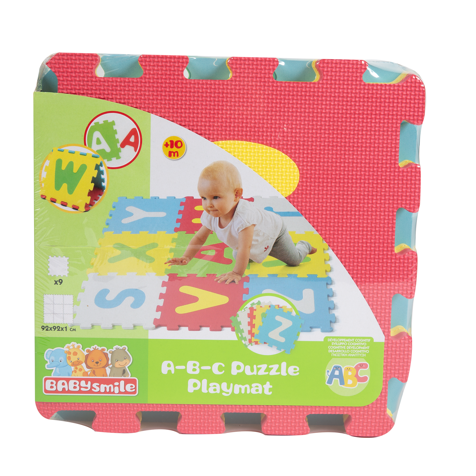 Tappeto puzzle lettere 9pz - BABY SMILE