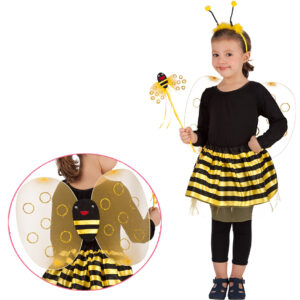 Set ape (ali, gonna, cerchietto e bacchetta) - 