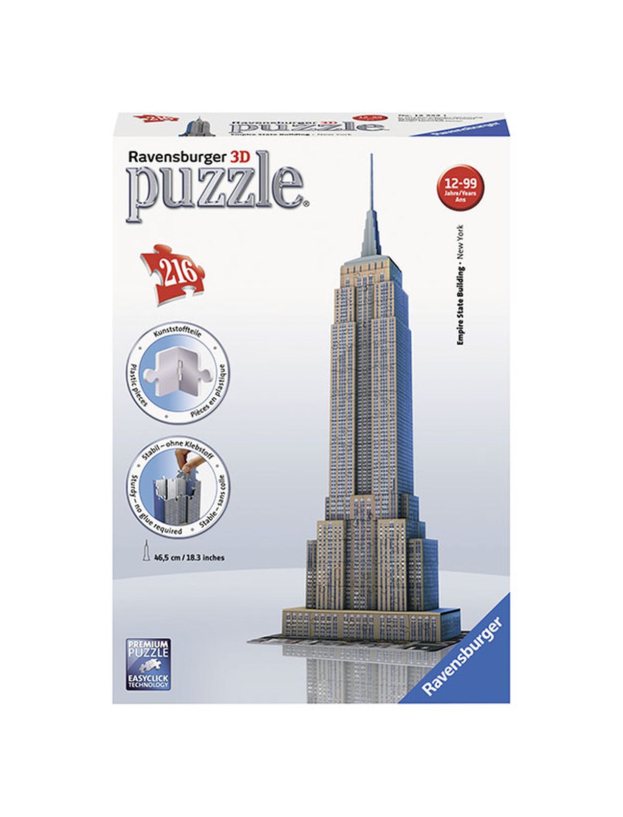 Puzzle 3D Empire State Building - Ravensburger Puzzle 3d - Toys Center