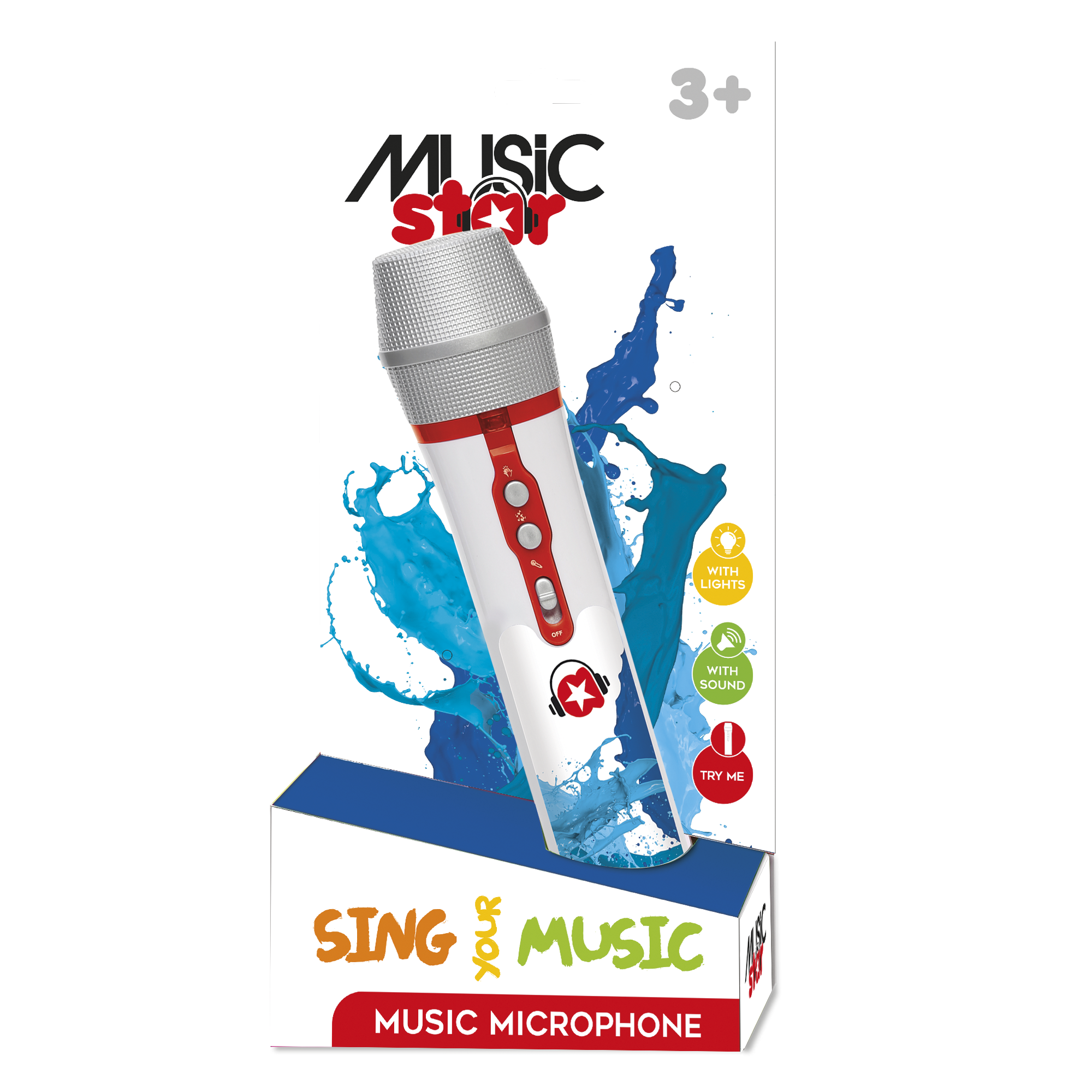 Microphone sur pied flash Music Star : King Jouet, Micros et