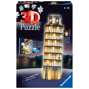 Ravensburger - 3d puzzle torre di pisa night edition, londra, 216 pezzi, 10+ anni - RAVENSBURGER 3D PUZZLE