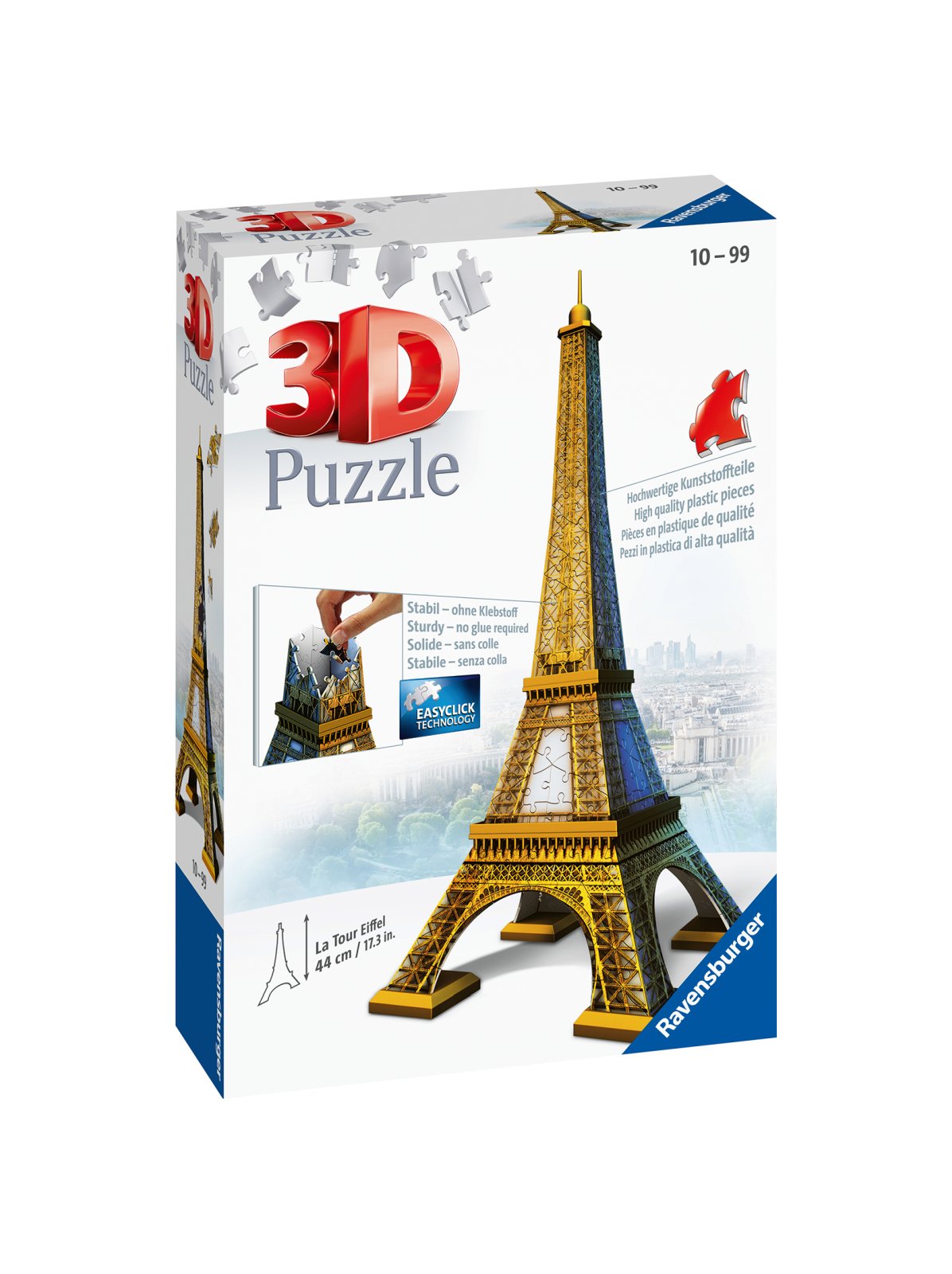 Ravensburger - 3d puzzle tour eiffel, parigi, 216 pezzi, 10+ anni - RAVENSBURGER, RAVENSBURGER 3D PUZZLE