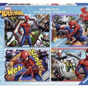 Ravensburger 4 puzzle 100 pezzi - spiderman - RAVENSBURGER, Avengers, Spiderman