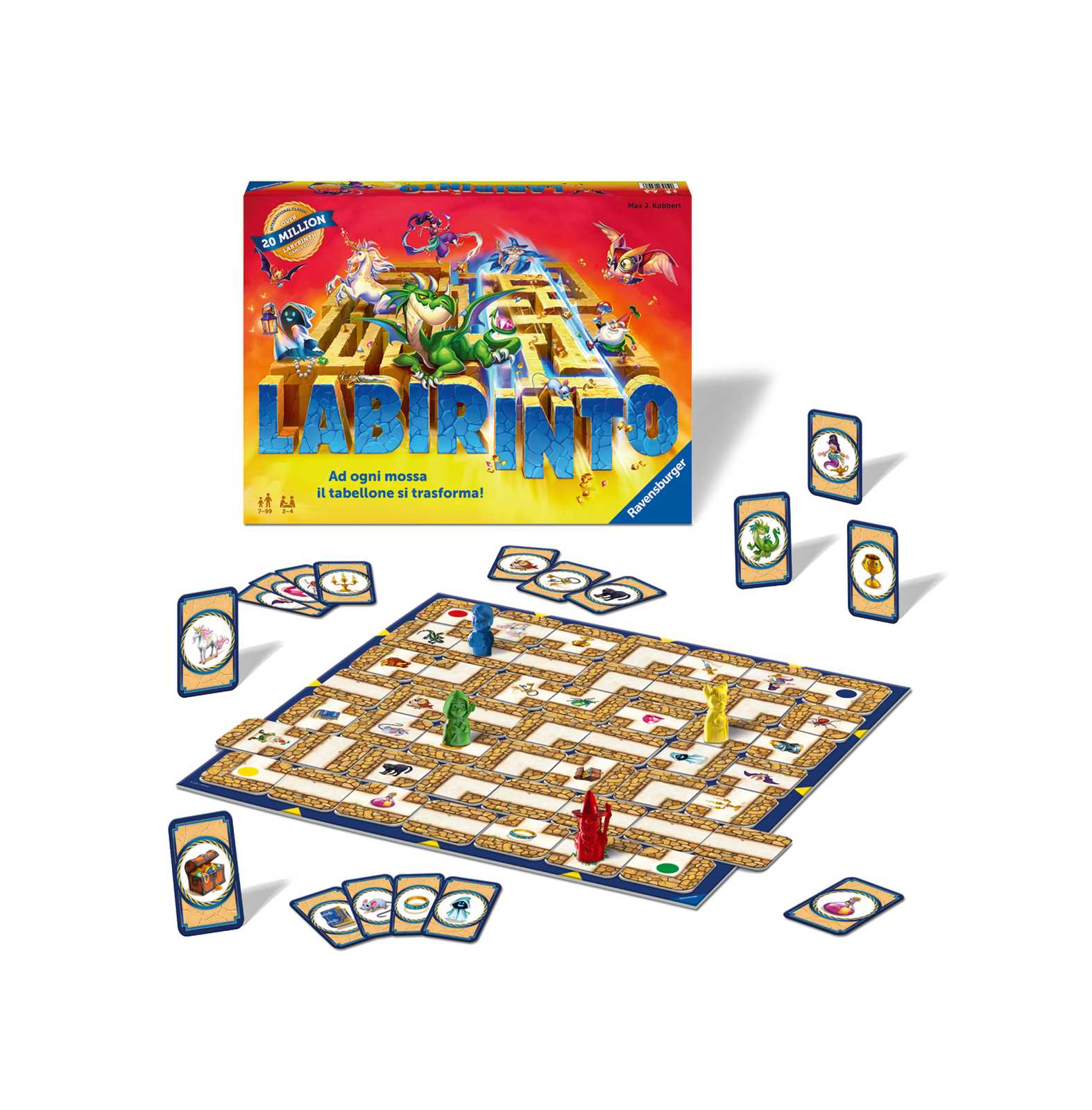 Ravensburger - labirinto magico, gioco da tavolo, da 2 a 4 giocatori, 7+ anni - RAVENSBURGER