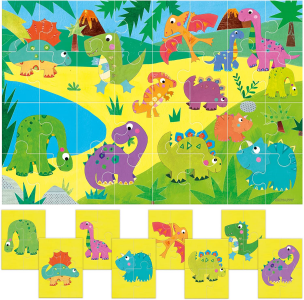 Headu - puzzle 8+1 dinosaurs - HEADU