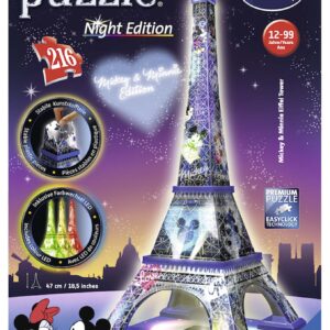 3d puzzle building night edition - tour eiffel mickey mouse - best seller disney - disney - marche - Mickey Mouse