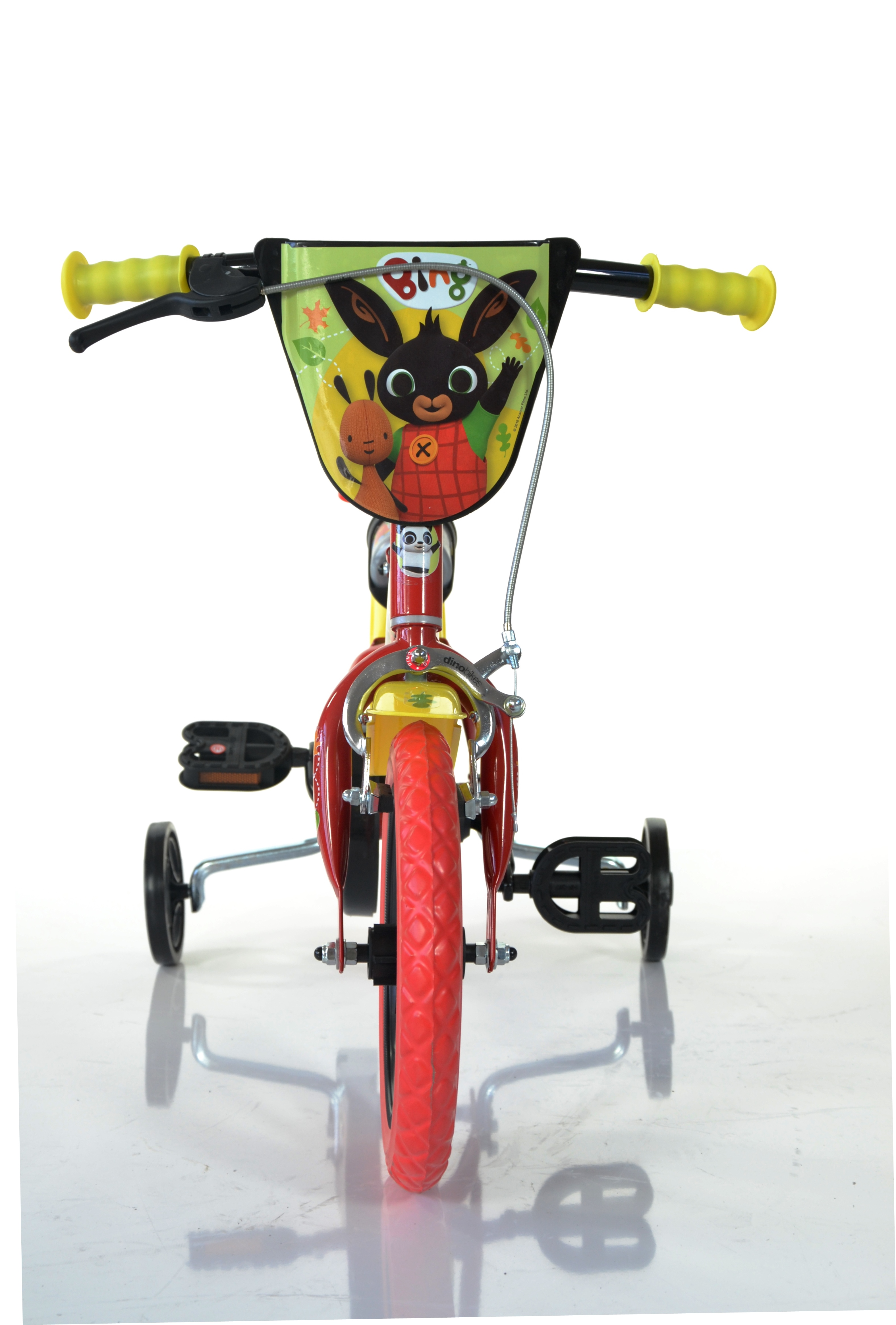 Bicicletta per bambini 12" bing - telaio in acciaio, ruote in gomma gonfiabili, stabilizzatori di serie e freno anteriore - ideale per bambini di altezza 87-100cm, 3-5 anni - BING