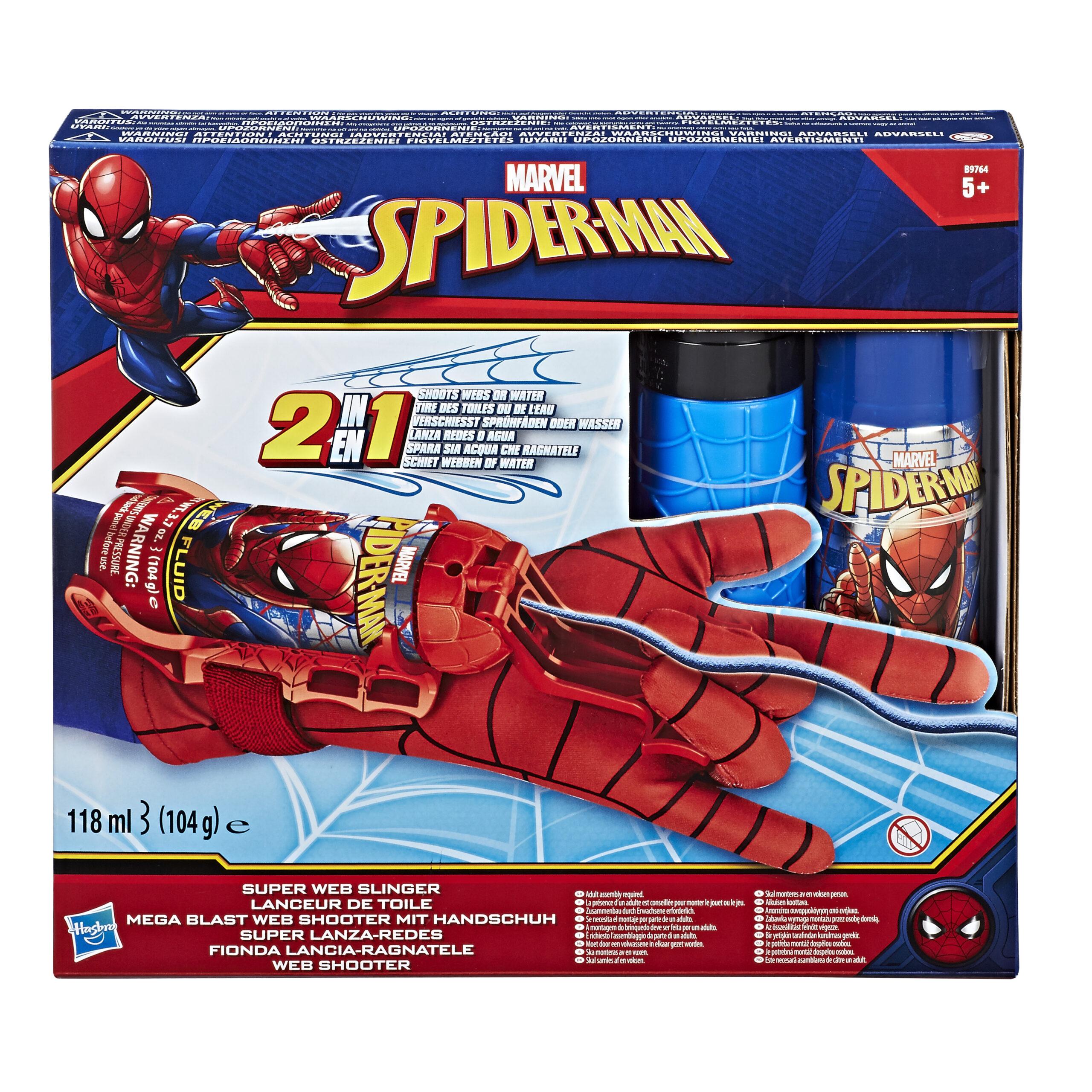 Spider-man - guanto spararagnatele 2-in-1 (acqua e ragnatele) - Spiderman