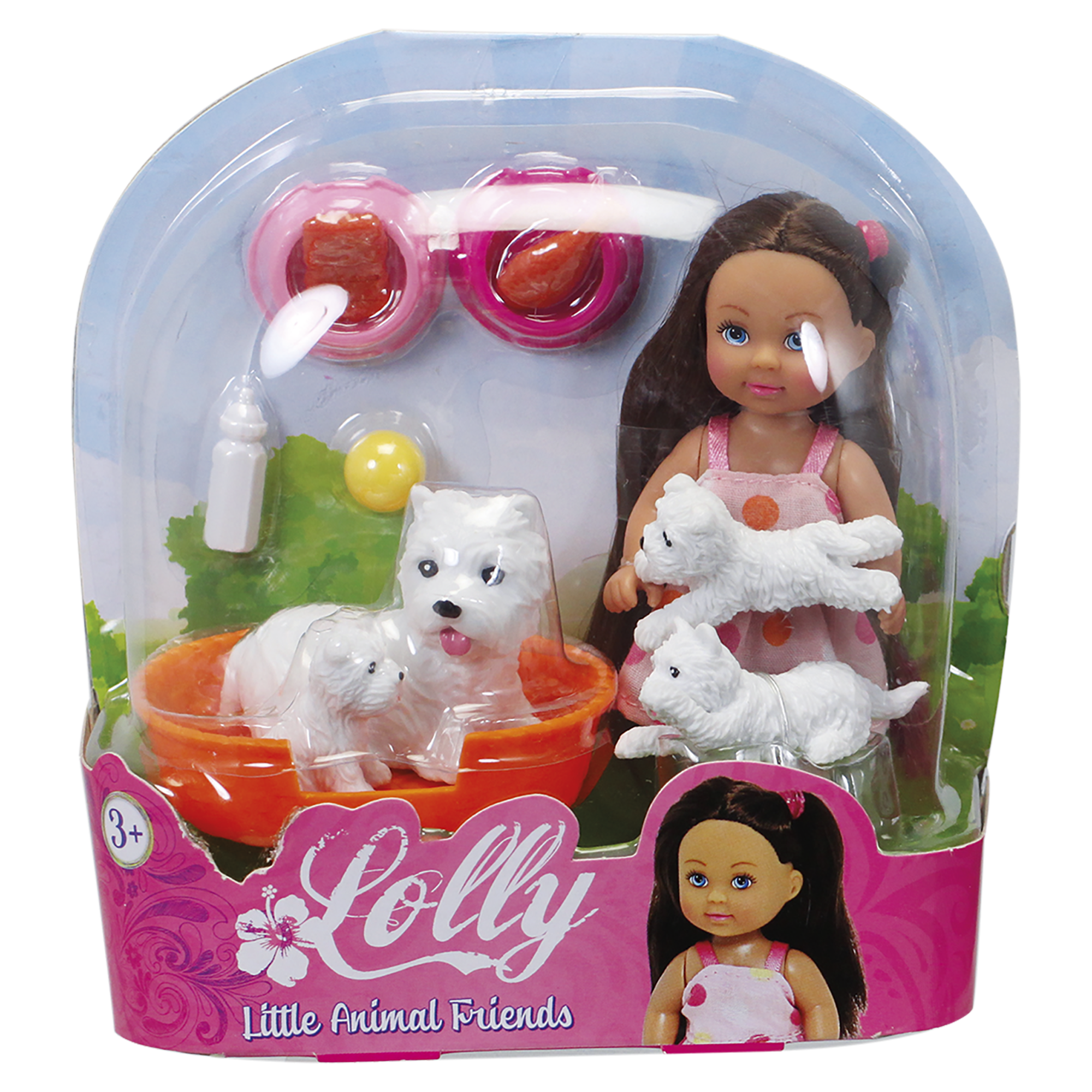 Mini poupée Lolly kid et ses animaux