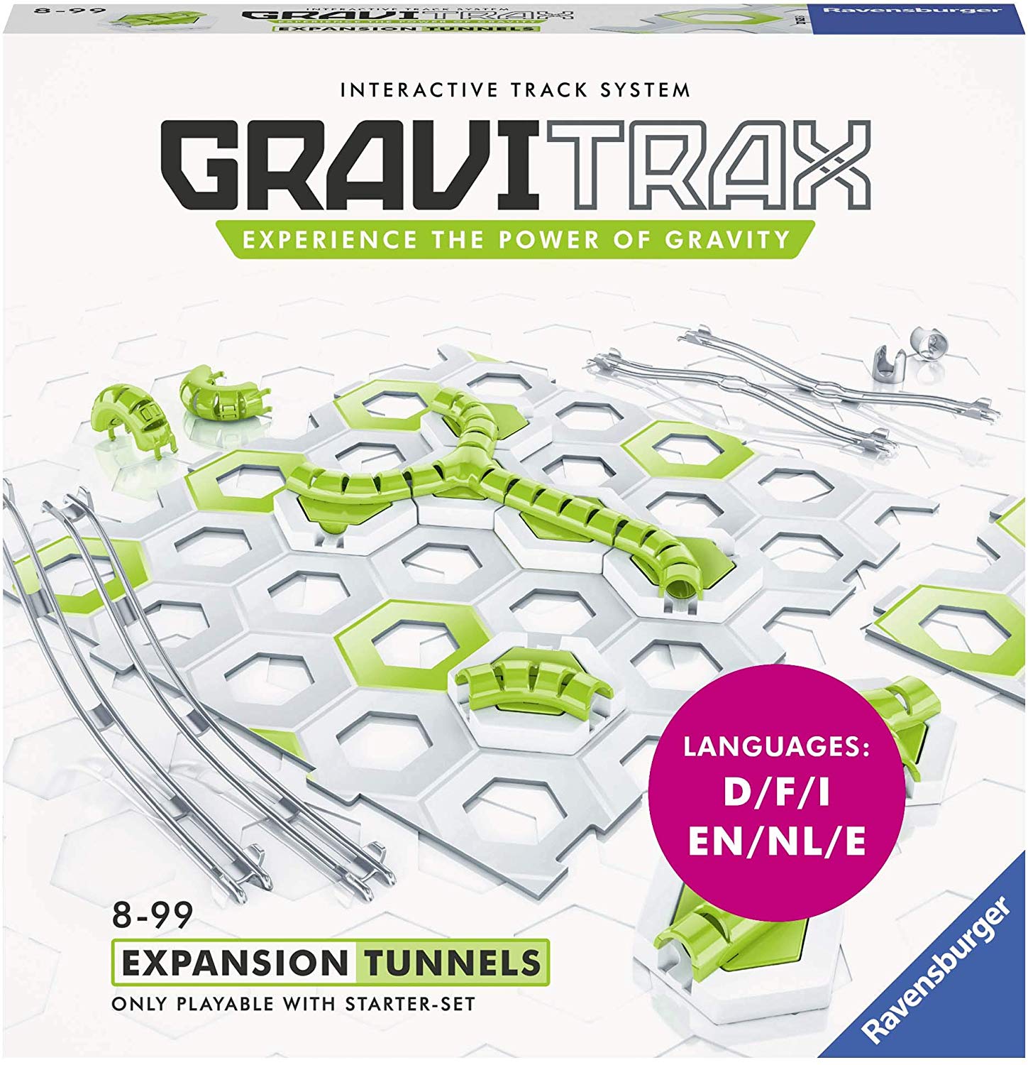 Ravensburger gravitrax tunnel, gioco innovativo ed educativo stem, 8+, accessorio - GRAVITRAX