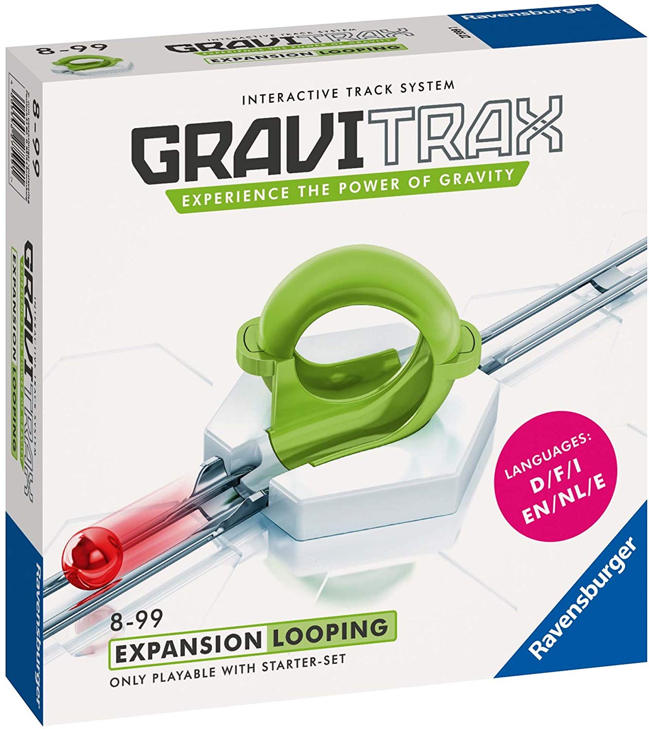 Ravensburger gravitrax looping, gioco innovativo ed educativo stem, 8+, accessorio - GRAVITRAX