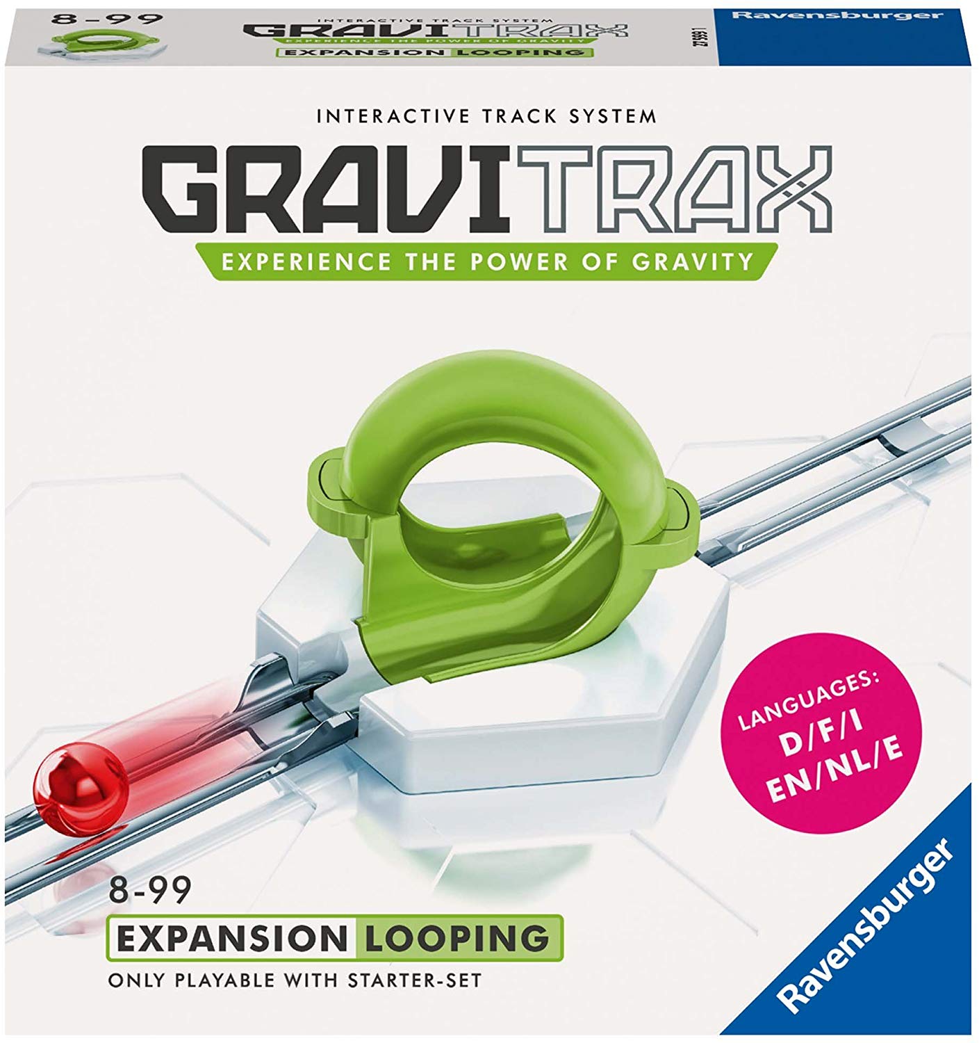Ravensburger gravitrax looping, gioco innovativo ed educativo stem, 8+, accessorio - GRAVITRAX