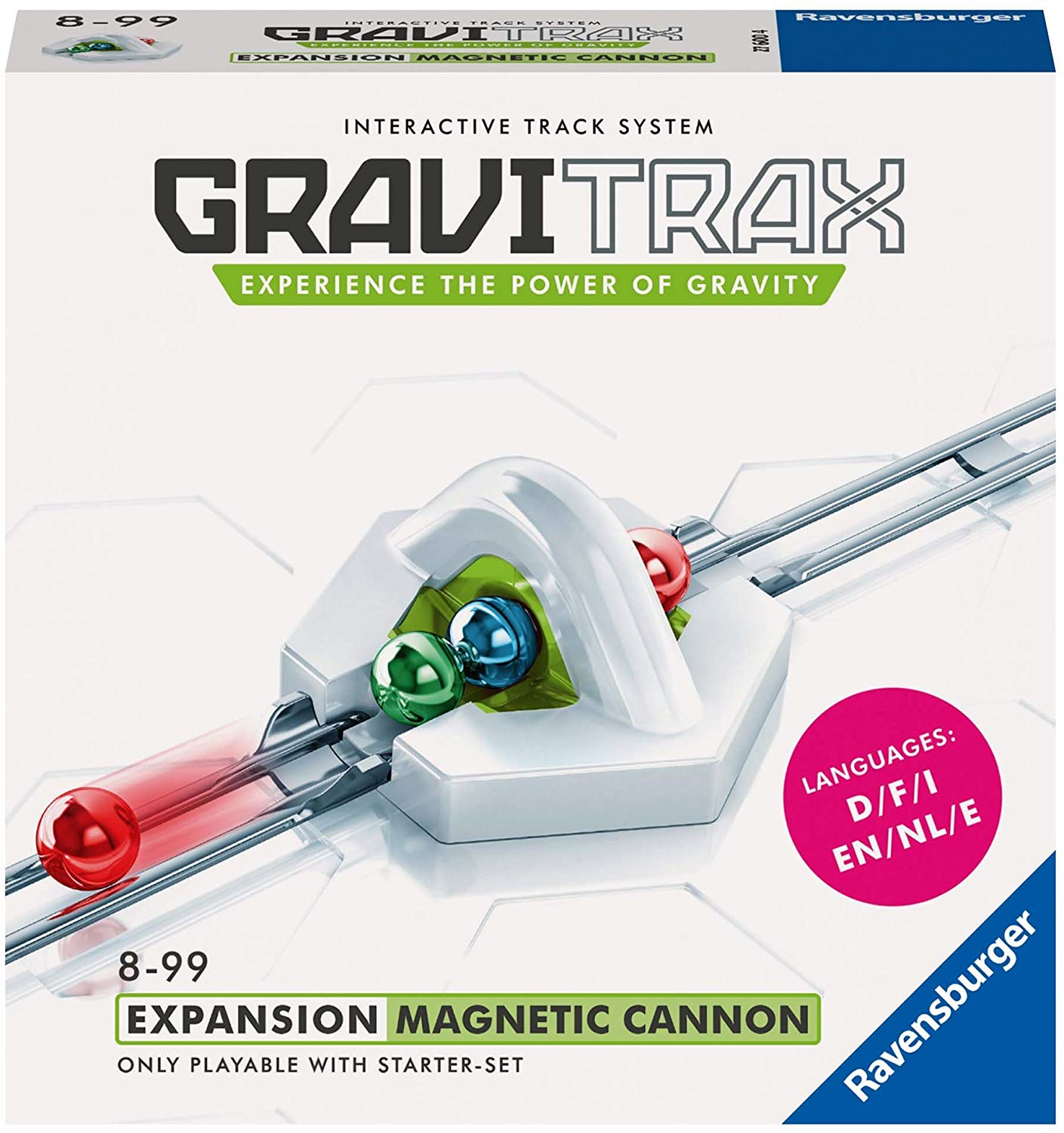 Ravensburger gravitrax cannone magnetico, gioco innovativo ed educativo stem, 8+, accessorio - GRAVITRAX
