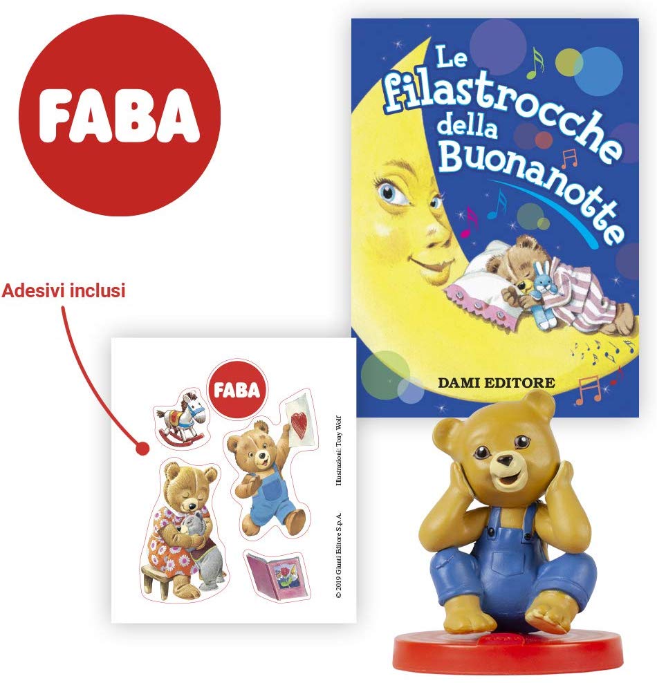 Personaggio sonoro teddy - faba – le filastrocche della buonanotte - FABA