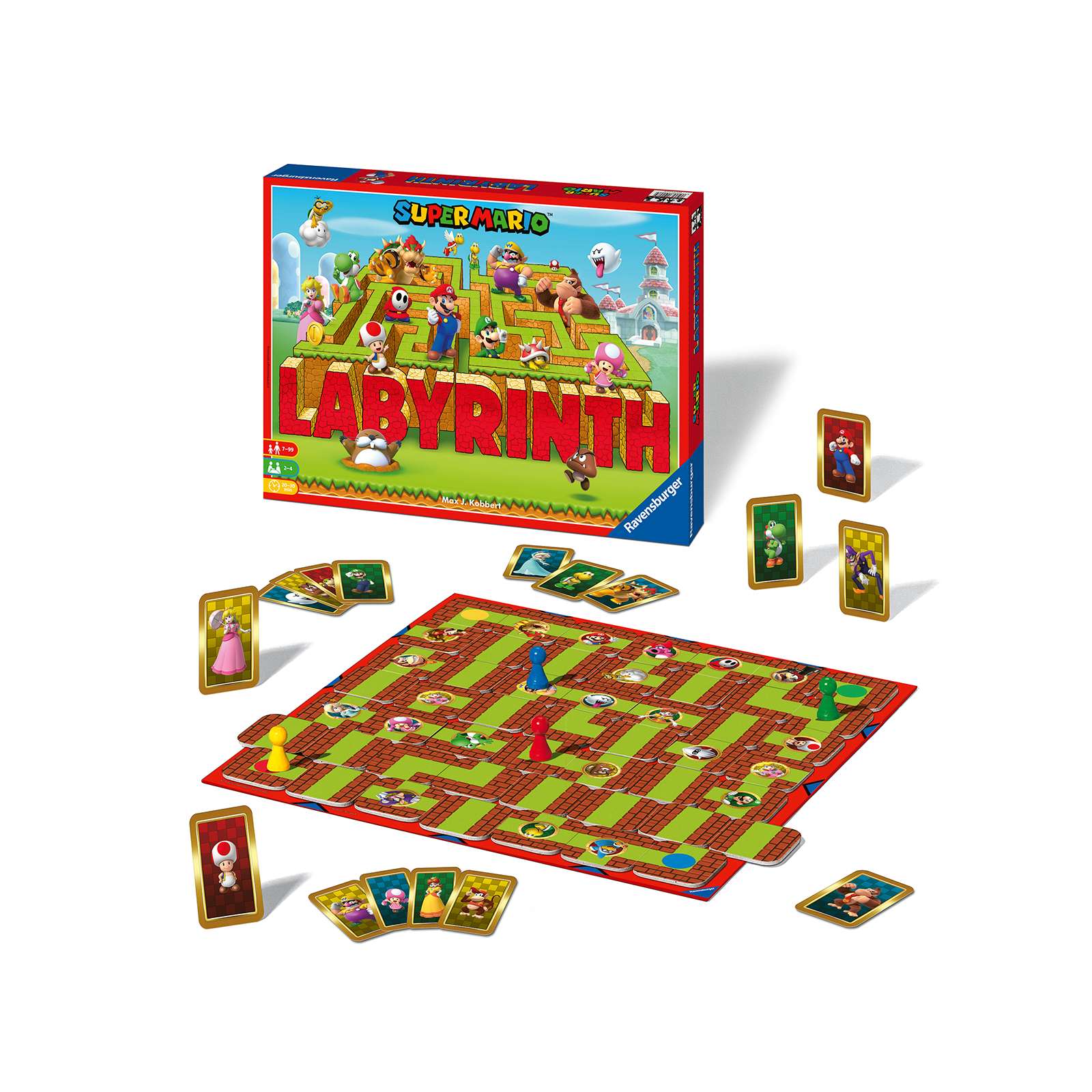 Ravensburger - labirinto magico super mario, gioco da tavolo, da 2 a 4 giocatori, 7+ anni - RAVENSBURGER, Super Mario