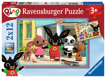 Ravensburger puzzle 2x12 pezzi bing - BING, RAVENSBURGER