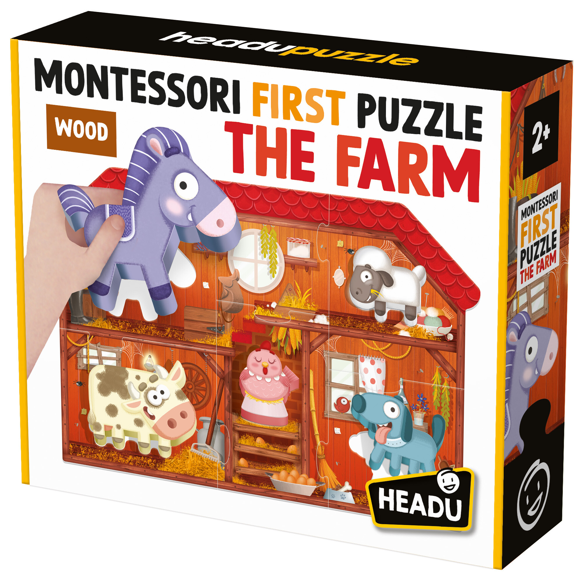 Headu - headu montessori first puzzle the farm - HEADU