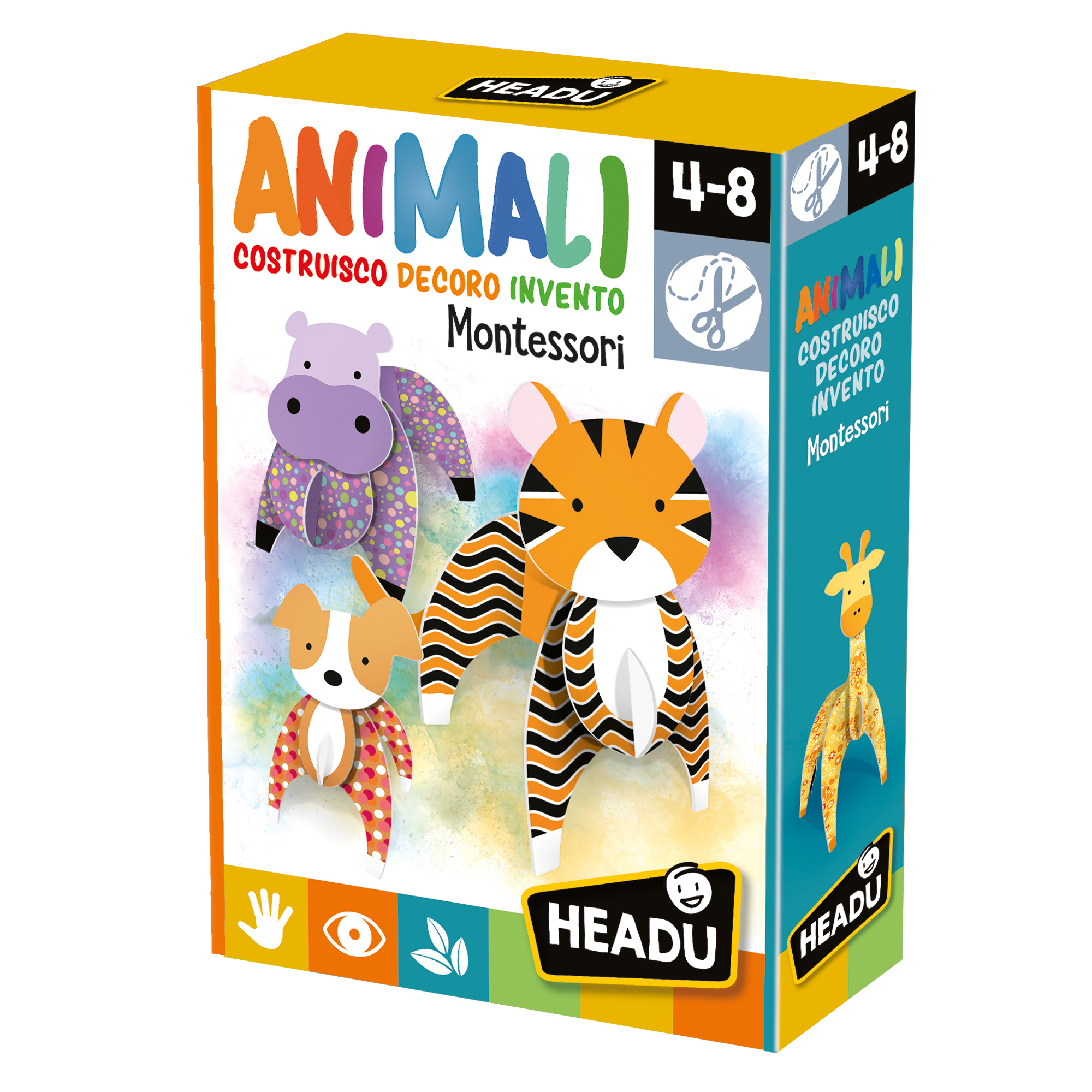 Headu animali da costruire montessori - 