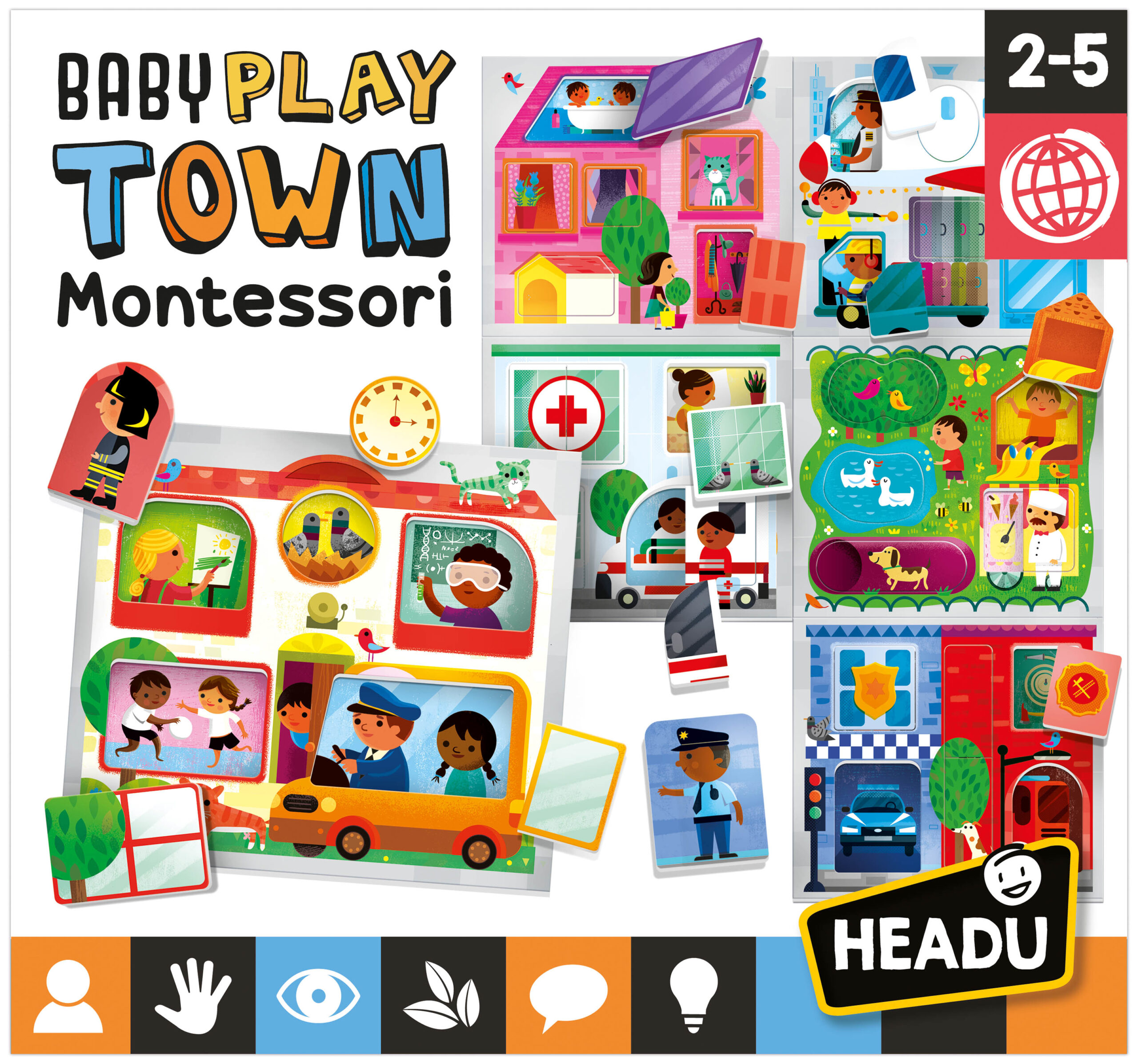 Headu baby play town montessori - 