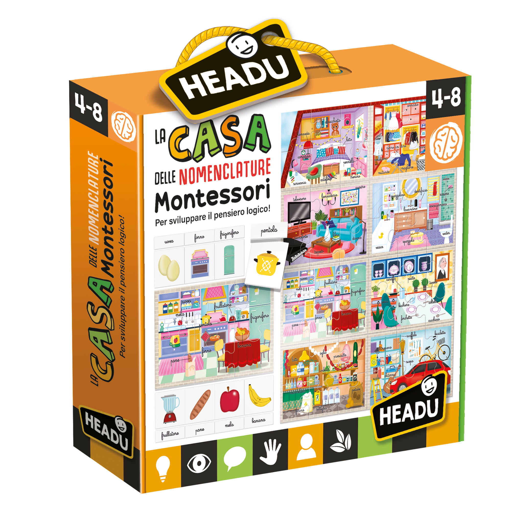 Headu la casa delle nomenclature montessori - 