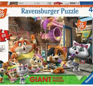 Ravensburger puzzle 60 giant pavimento - 44 gatti - 44 GATTI, RAVENSBURGER