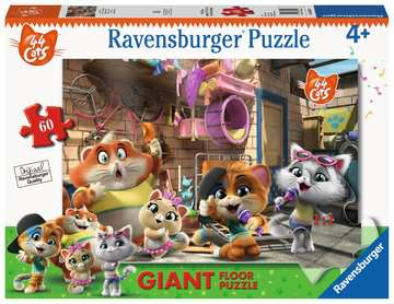 Ravensburger puzzle 60 giant pavimento - 44 gatti - 44 GATTI, RAVENSBURGER