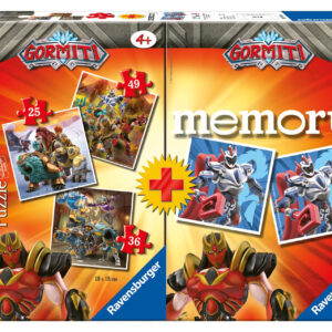 Ravensburger multipack memory®+ 3 puzzle - gormiti - GORMITI, RAVENSBURGER