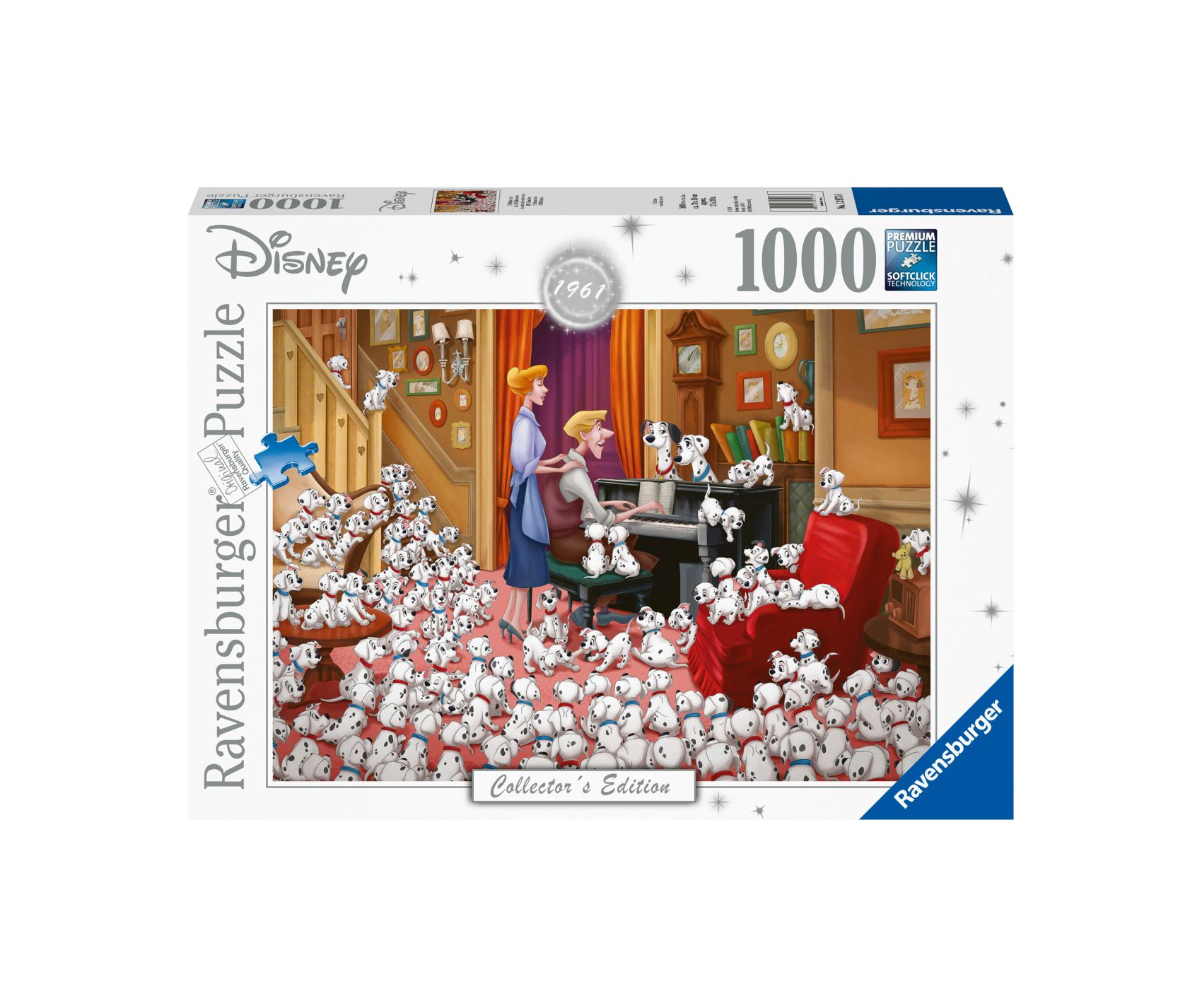 Ravensburger puzzle 1000 pezzi - la carica dei cento e uno - 