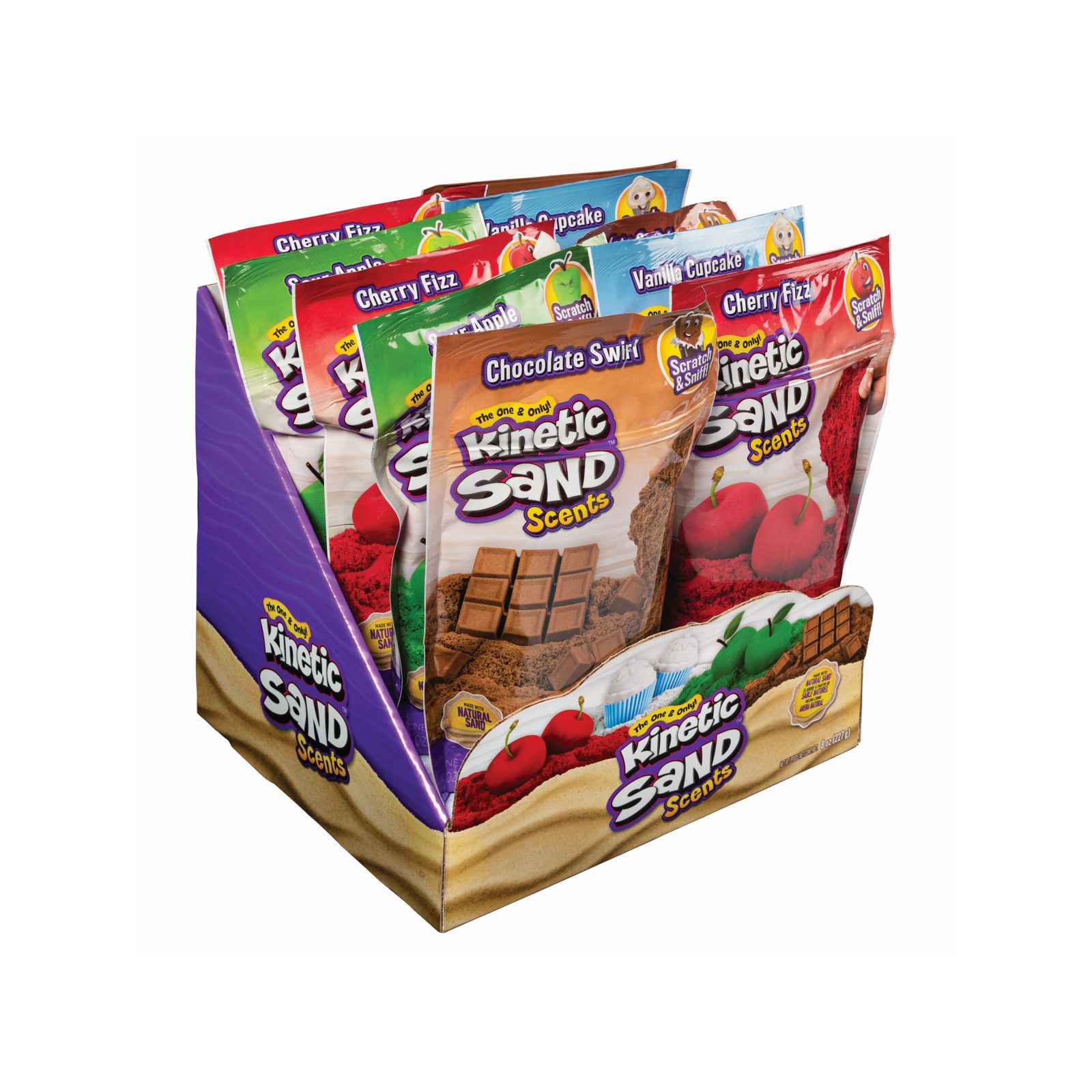 Kinetic sand sabbie profumate ass.to in vassoio - 