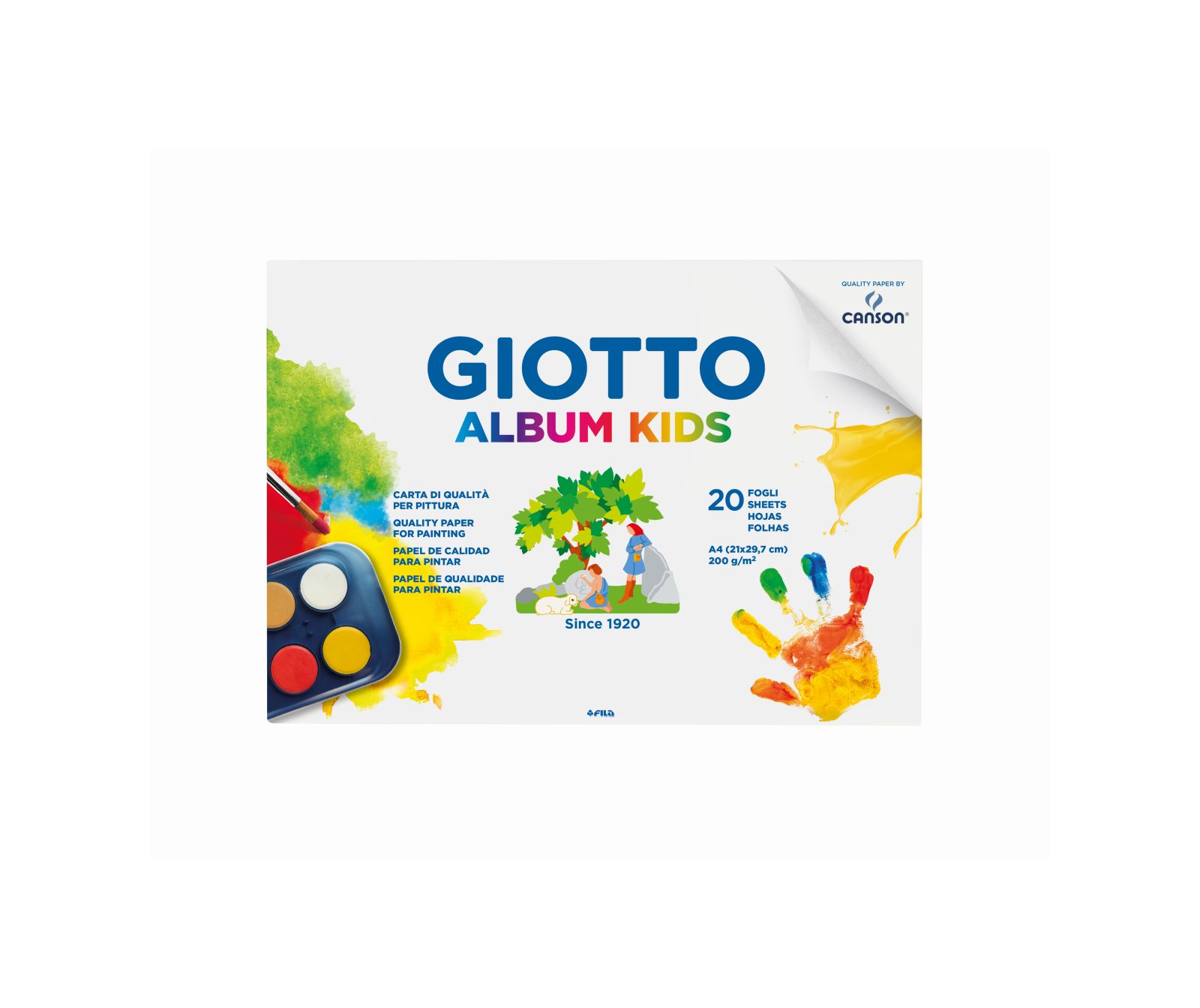 Giotto album a4 per pittura 20fogli 200gm2 - GIOTTO