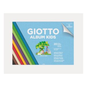 Giotto album carta colorata liscia 20fogli 120gm2 - GIOTTO