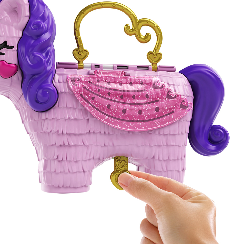 Polly pocket- unicorno magiche sorprese playset con micro bambole polly e lila e tanti accessori - Polly Pocket